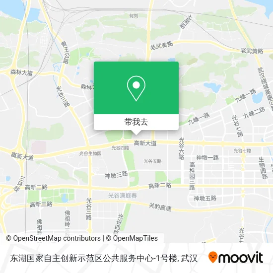东湖国家自主创新示范区公共服务中心-1号楼地图