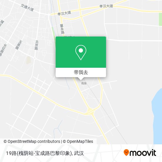 19路(槐荫站-宝成路巴黎印象)地图