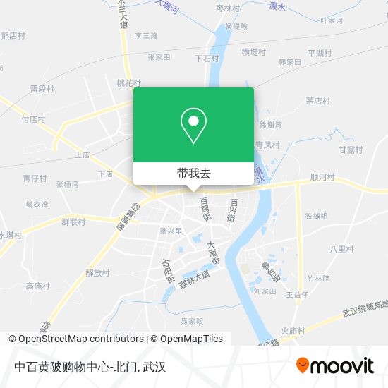 中百黄陂购物中心-北门地图