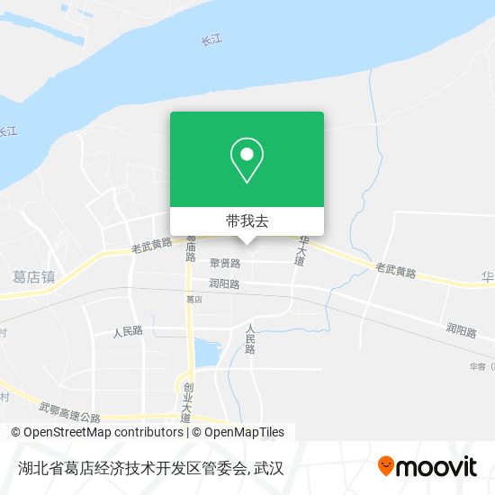 湖北省葛店经济技术开发区管委会地图