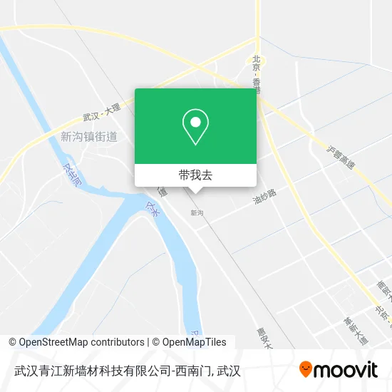 武汉青江新墙材科技有限公司-西南门地图