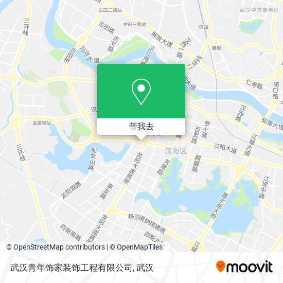 武汉青年饰家装饰工程有限公司地图