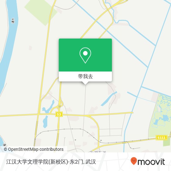 江汉大学文理学院(新校区)-东2门地图