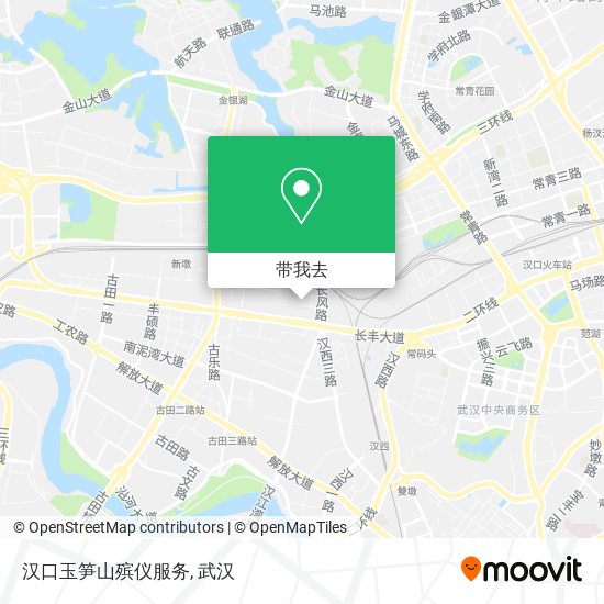 汉口玉笋山殡仪服务地图