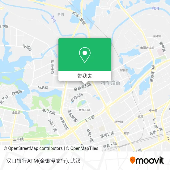 汉口银行ATM(金银潭支行)地图