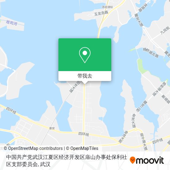 中国共产党武汉江夏区经济开发区庙山办事处保利社区支部委员会地图