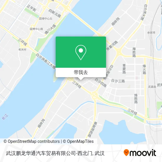 武汉鹏龙华通汽车贸易有限公司-西北门地图