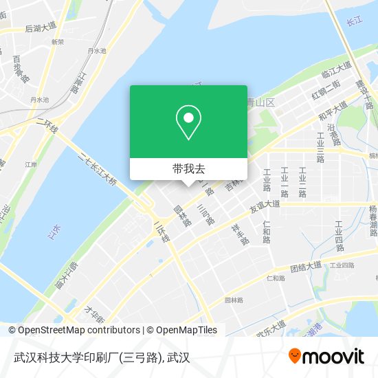 武汉科技大学印刷厂(三弓路)地图