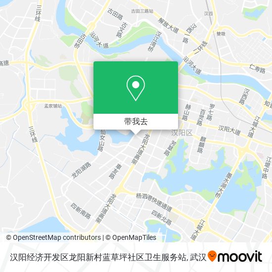 汉阳经济开发区龙阳新村蓝草坪社区卫生服务站地图