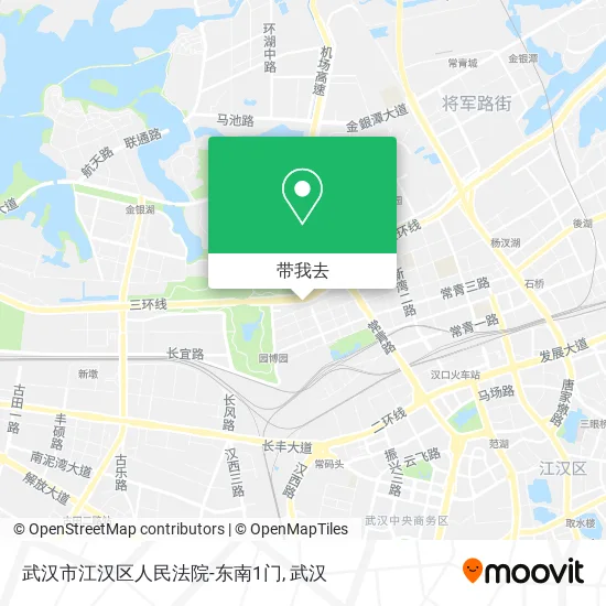 武汉市江汉区人民法院-东南1门地图