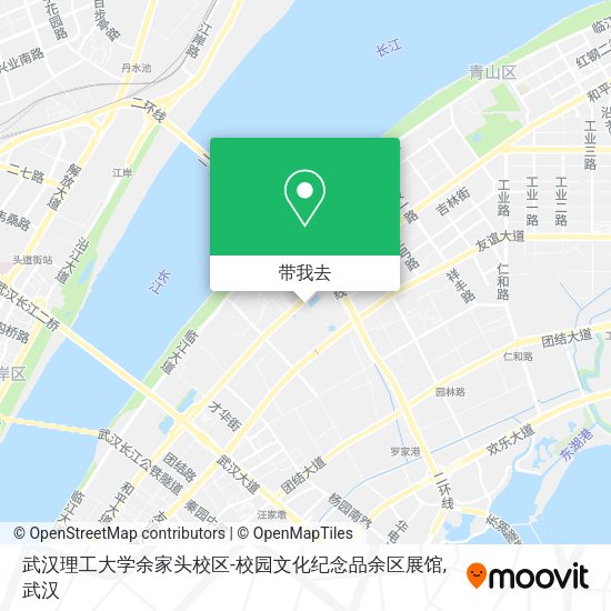 武汉理工大学余家头校区-校园文化纪念品余区展馆地图