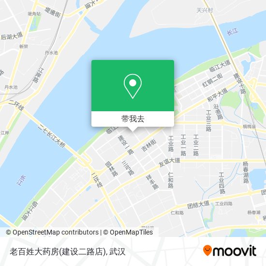 老百姓大药房(建设二路店)地图