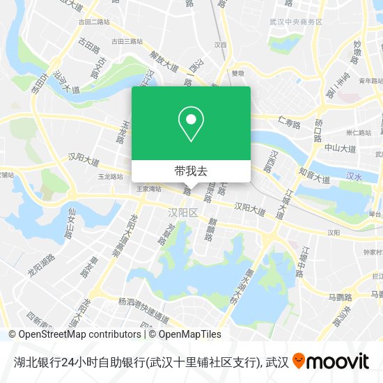 湖北银行24小时自助银行(武汉十里铺社区支行)地图