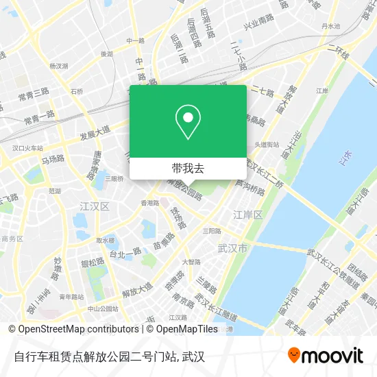 自行车租赁点解放公园二号门站地图