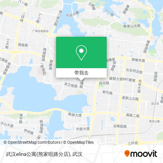 武汉elina公寓(熊家咀路分店)地图