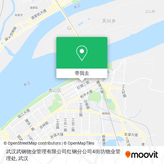 武汉武钢物业管理有限公司红钢分公司4街坊物业管理处地图