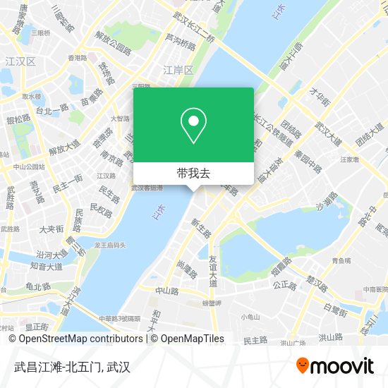 武昌江滩-北五门地图