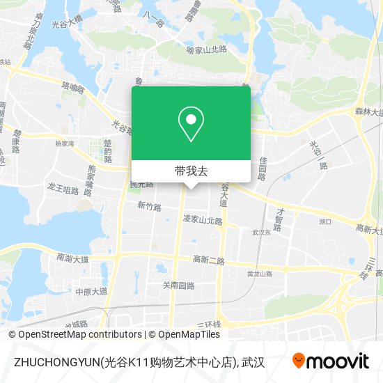 ZHUCHONGYUN(光谷K11购物艺术中心店)地图