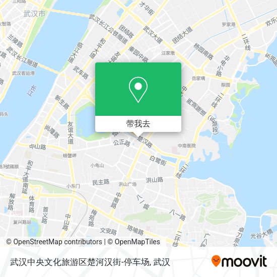武汉中央文化旅游区楚河汉街-停车场地图