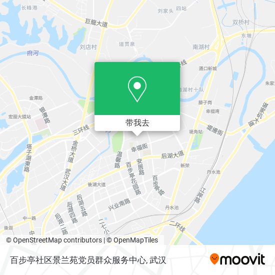 百步亭社区景兰苑党员群众服务中心地图