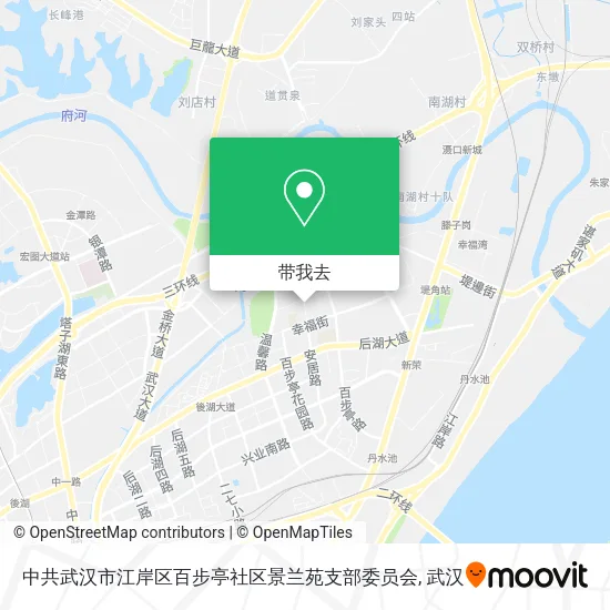 中共武汉市江岸区百步亭社区景兰苑支部委员会地图