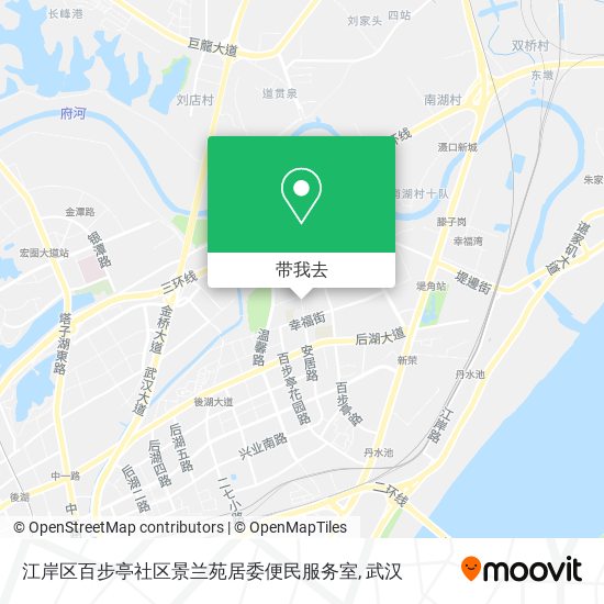 江岸区百步亭社区景兰苑居委便民服务室地图