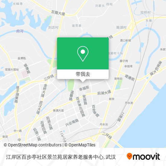 江岸区百步亭社区景兰苑居家养老服务中心地图