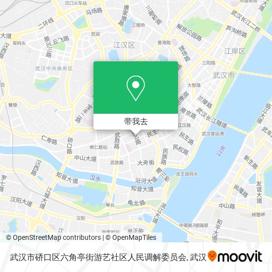 武汉市硚口区六角亭街游艺社区人民调解委员会地图