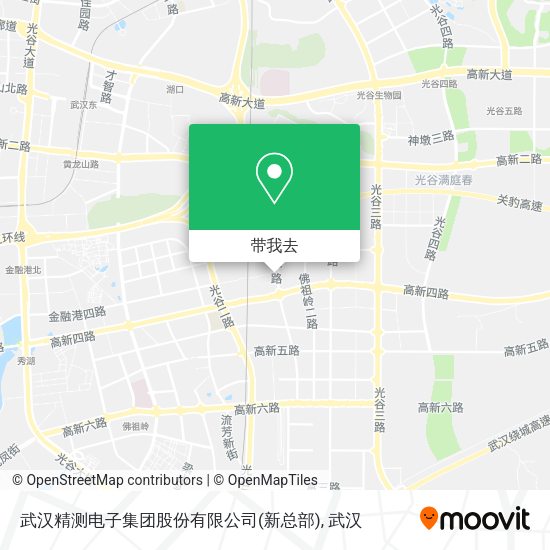 武汉精测电子集团股份有限公司(新总部)地图