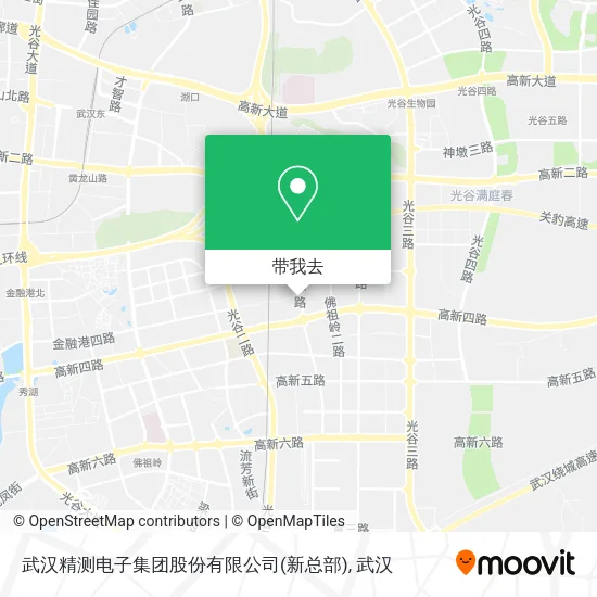 武汉精测电子集团股份有限公司(新总部)地图