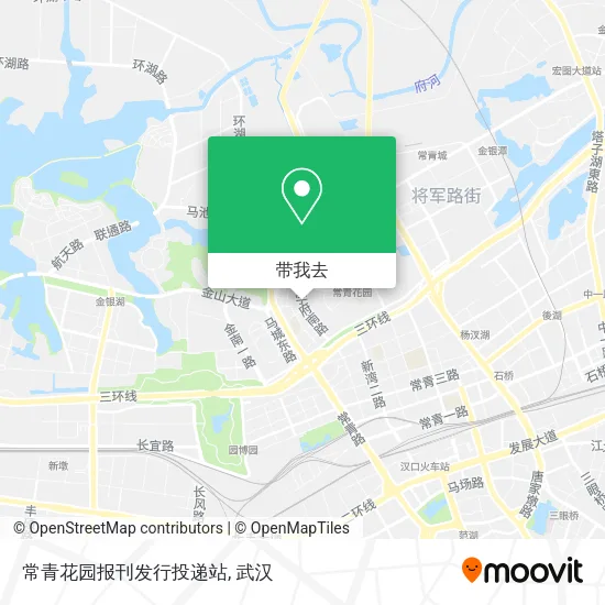 常青花园报刊发行投递站地图