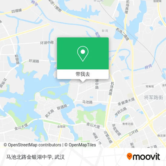 马池北路金银湖中学地图
