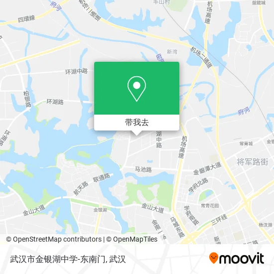 武汉市金银湖中学-东南门地图