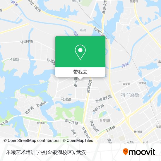 乐曦艺术培训学校(金银湖校区)地图