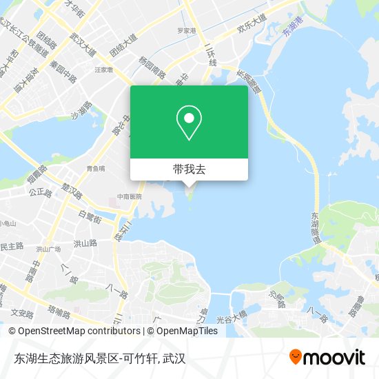 东湖生态旅游风景区-可竹轩地图