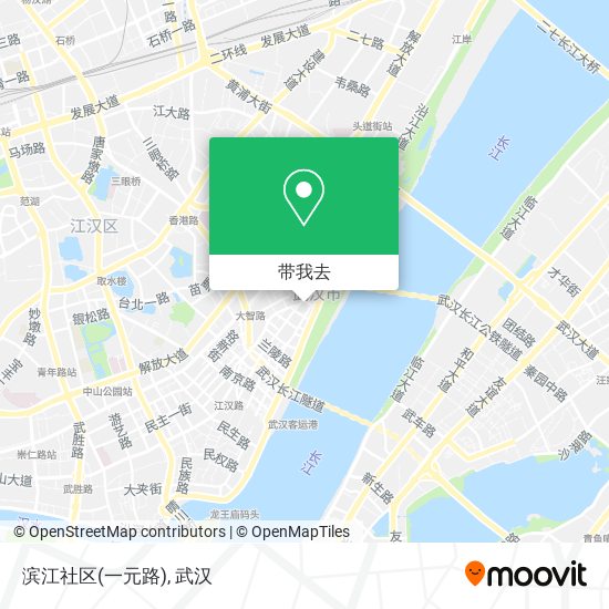 滨江社区(一元路)地图