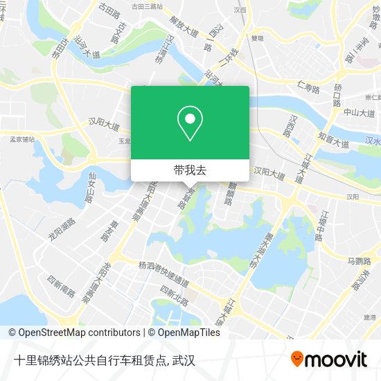 十里锦绣站公共自行车租赁点地图