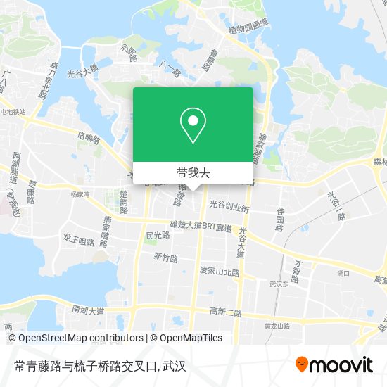 常青藤路与梳子桥路交叉口地图