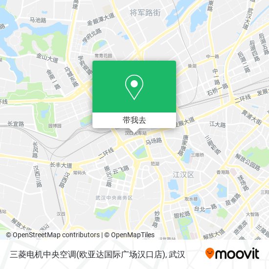 三菱电机中央空调(欧亚达国际广场汉口店)地图