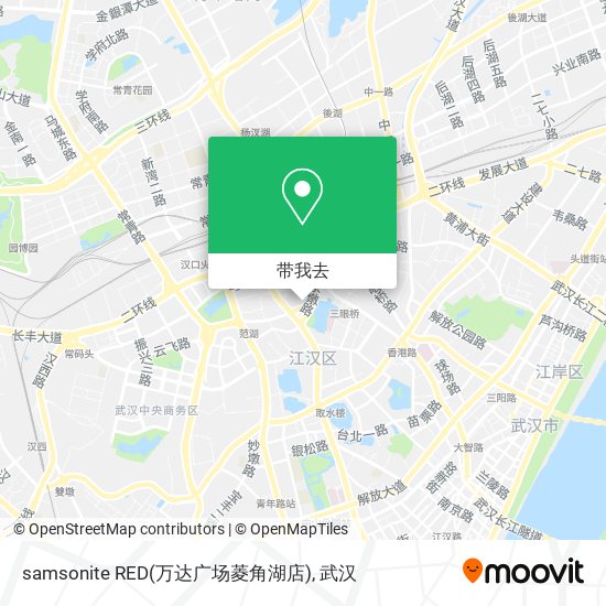 samsonite RED(万达广场菱角湖店)地图