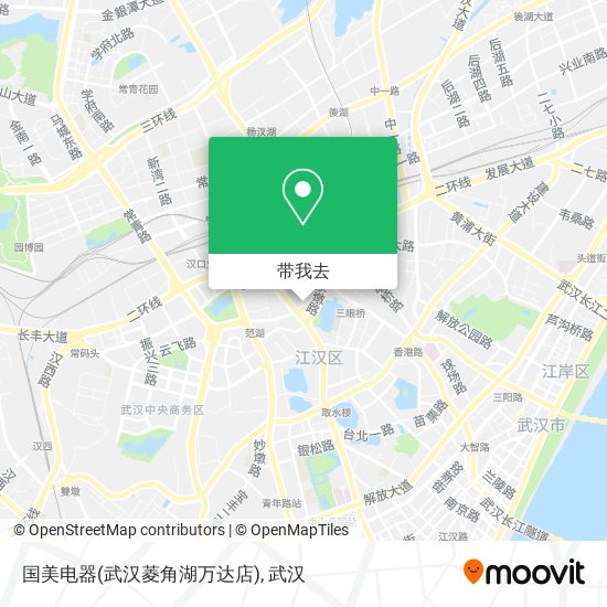 国美电器(武汉菱角湖万达店)地图