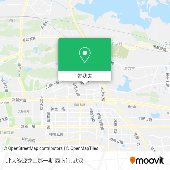 北大资源龙山郡一期-西南门地图