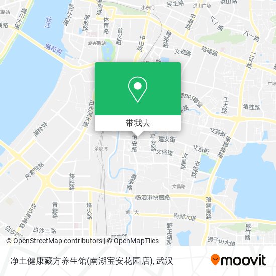 净土健康藏方养生馆(南湖宝安花园店)地图