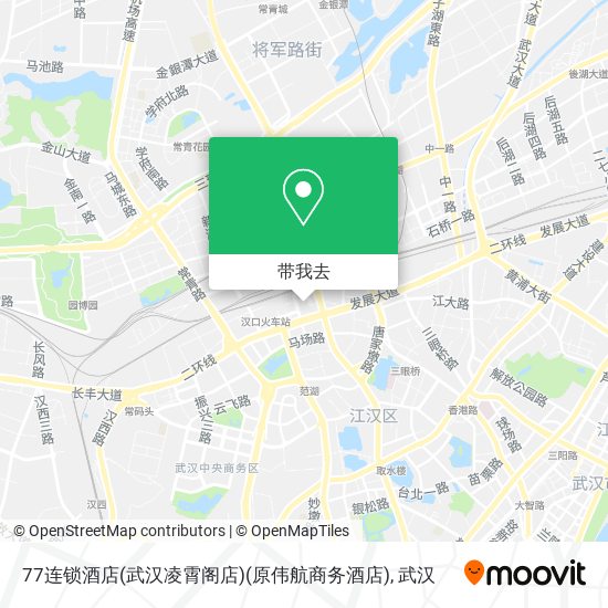 77连锁酒店(武汉凌霄阁店)(原伟航商务酒店)地图