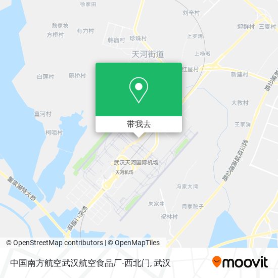 中国南方航空武汉航空食品厂-西北门地图
