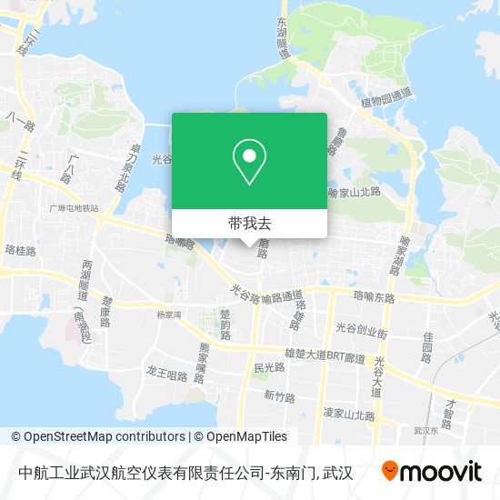 中航工业武汉航空仪表有限责任公司-东南门地图