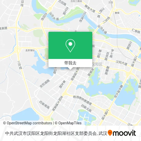 中共武汉市汉阳区龙阳街龙阳湖社区支部委员会地图