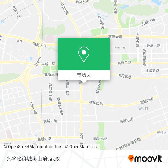 光谷澎湃城奥山府地图
