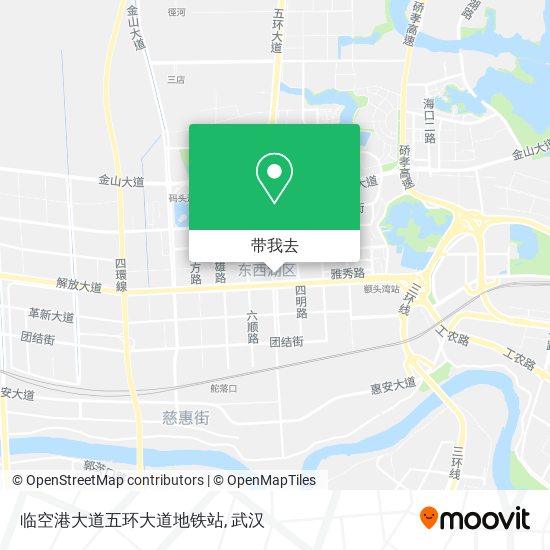 临空港大道五环大道地铁站地图