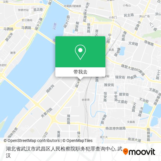 湖北省武汉市武昌区人民检察院职务犯罪查询中心地图